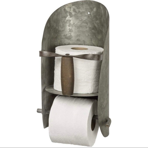 Rustic Scoop Bathroom Toilet Paper Holder - Picture 3 of 4